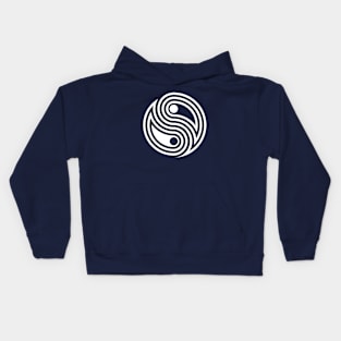 Modern Yin Yang symbol Kids Hoodie